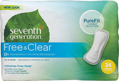 Seventh Generation Absorvente Ultrafino Regular Sem Cloro - 24 Unidades