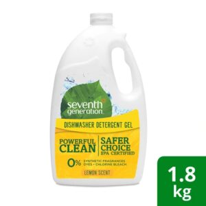Detergente para Lava-Louças Seventh Generation Gel Limão 1984g - Limpeza Poderosa e Ecológica