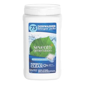 Detergente para Máquina de Lavar Louça Seventh Generation Sem Fragrância - 73 Unidades