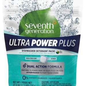 Detergente para Lava-Louças Seventh Generation Fresh Citrus - 45 Cápsulas por Caixa (Pack com 2)