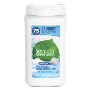 Detergente em Pó Seventh Generation Fragrância Neutra - 75 Cápsulas (Aprox. 975g)