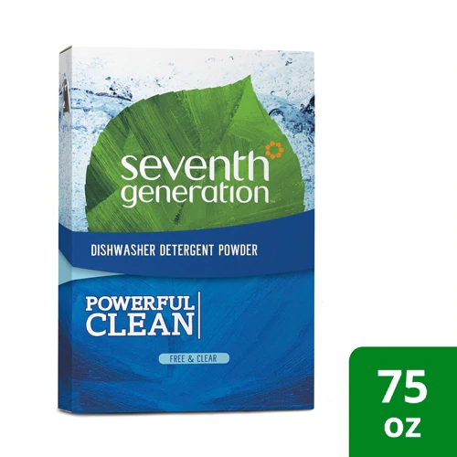 Detergente em Pó para Máquina de Lavar Louça Seventh Generation Limpeza Poderosa - 2126g (75 oz)