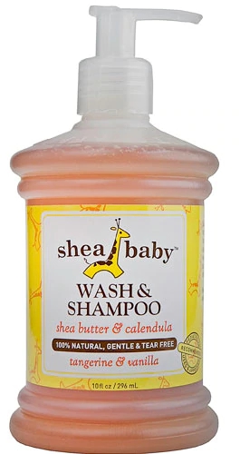 Shea Baby Wash & Shampoo Tangerine & Vanilla -- 10 fl oz