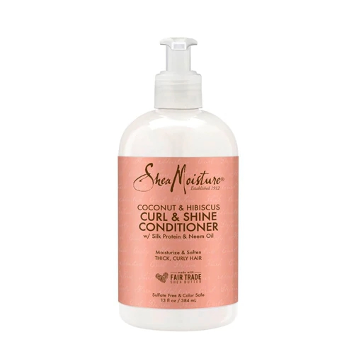 SheaMoisture Condicionador Cachos e Brilho Coco e Hibisco 384ml