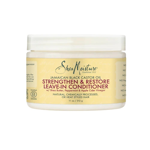Condicionador Leave-In SheaMoisture Óleo de Rícino Jamaicano 326ml - Fortalece e Restaura