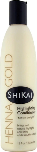 Condicionador Shikai Henna Gold para Brilho Capilar - 355ml