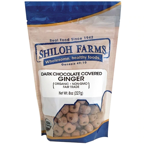 Shiloh Farms Chocolate Amargo com Gengibre Coberto - 227g