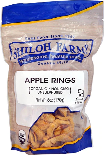 Anéis de Maçã Orgânicos Shiloh Farms - 170g: Lanche Saudável e Natural