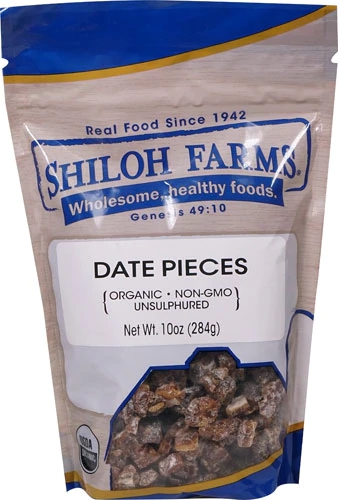 Tâmaras Orgânicas em Pedaços Shiloh Farms 283g - Doçura Natural e Energia Saudável