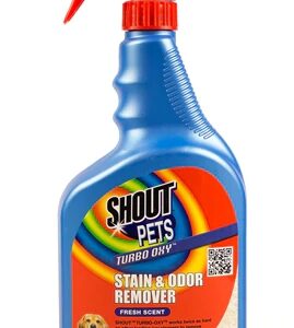 Shout Pets Turbo Oxy Removedor de Manchas e Odores para Cães e Gatos - 946ml