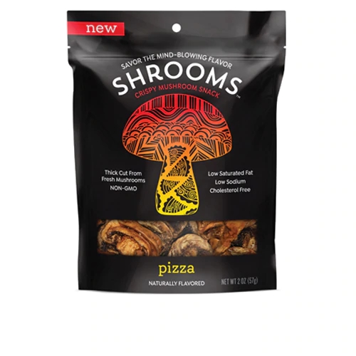 Shrooms Snack de Cogumelo Sabor Pizza 57g - Snack Crocante e Delicioso