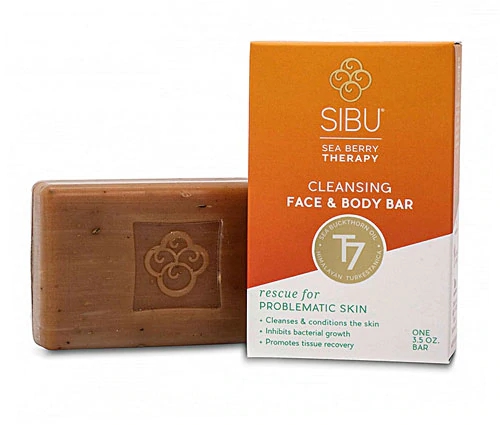 Sabonete Sibu Beauty Sea Buckthorn para Rosto e Corpo 100g - Limpeza Profunda e Nutrição
