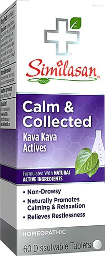 Similasan Calm & Collected Kava Kava Actives 60 Comprimidos Solúveis - Bem-Estar Natural