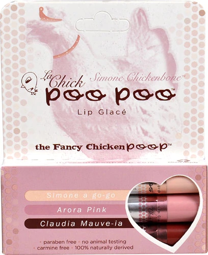 Simone Chickenbone La Chick Poo Poo™ Lip Glace Trio: Análise Técnica e Farmacocinética