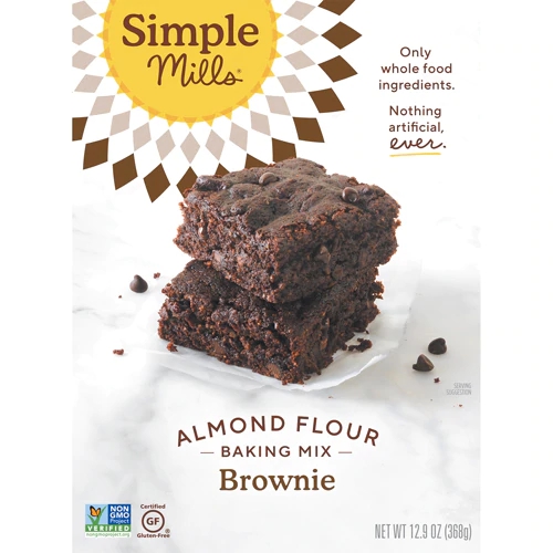 Mistura para Brownie Sem Glúten com Farinha de Amêndoa Simple Mills - 366g