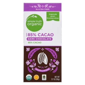 Comprar simple truth® 85% cacao dark chocolate bar -- 3. 17 oz preço no brasil alimentos & lanches doces suplemento importado loja 7 online promoção -