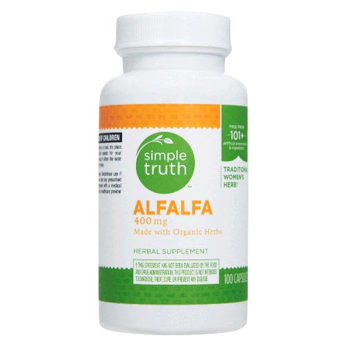 Simple Truth® Alfalfa 400mg - 100 Cápsulas: Superalimento Natural para Vitalidade