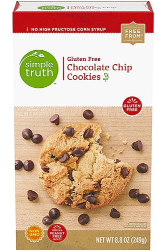 Biscoitos com Gotas de Chocolate Sem Glúten Simple Truth® - 250g