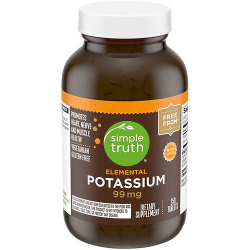 Simple Truth Elemental Potássio 99mg - 250 Comprimidos | Saúde e Bem-Estar