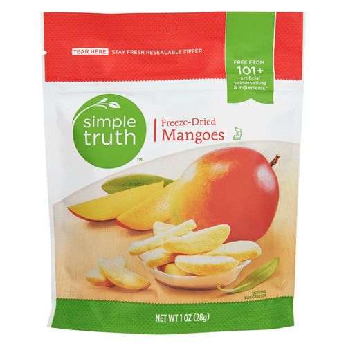 Manga Desidratada Simple Truth® - 28g: Sabor Tropical e Nutrição em Cada Mordida
