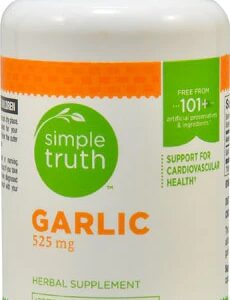 Simple Truth® Alho 525 mg - 100 Cápsulas: Saúde Cardiovascular e Imunidade