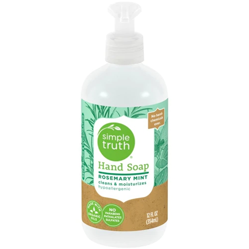 Sabonete Líquido Simple Truth® Alecrim e Menta - 355ml Aroma Refrescante