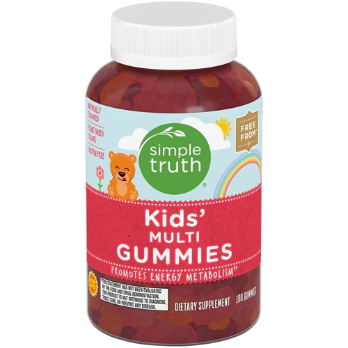 Simple Truth Kid's Multi Gummies 100 Gomas - Vitaminas Essenciais para Crianças