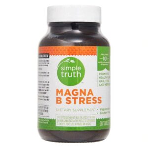 Simple Truth Magna B Stress 90 Tablets - Complexo de Vitaminas B para Bem-Estar
