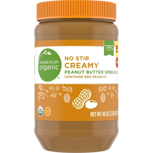 Manteiga de Amendoim Cremosa Simple Truth® Sem Mexer - 1134g