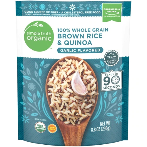 Arroz Integral e Quinoa Orgânicos com Alho Simple Truth® - 250g