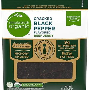 Comprar simple truth® organic beef jerky cracked black pepper -- 2. 5 oz preço no brasil beef food & beverages jerky snacks suplementos em oferta suplemento importado loja 11 online promoção - 17 de agosto de 2022