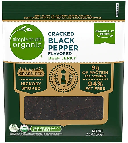 Carne Seca Orgânica Simple Truth® Pimenta do Reino Rachada - 71g