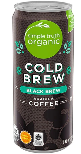 Café Orgânico Cold Brew Simple Truth® Arabica Preto 237ml - Energia Pura
