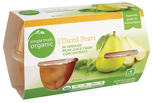 Pera Orgânica em Cubos Simple Truth® 454g - Sabor e Saúde Natural