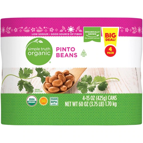 Simple Truth® Organic Great Pinto Beans -- 15 oz Each / Pack of 4