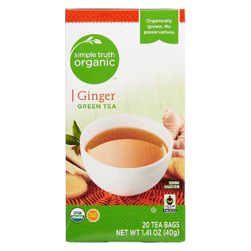 Chá Verde com Gengibre Orgânico Simple Truth® - 20 Sachês (1.4g cada)