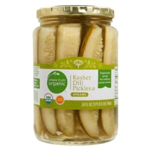 Comprar simple truth® organic kosher dill pickles spears -- 24 fl oz preço no brasil condiments food & beverages pickles suplementos em oferta suplemento importado loja 27 online promoção -