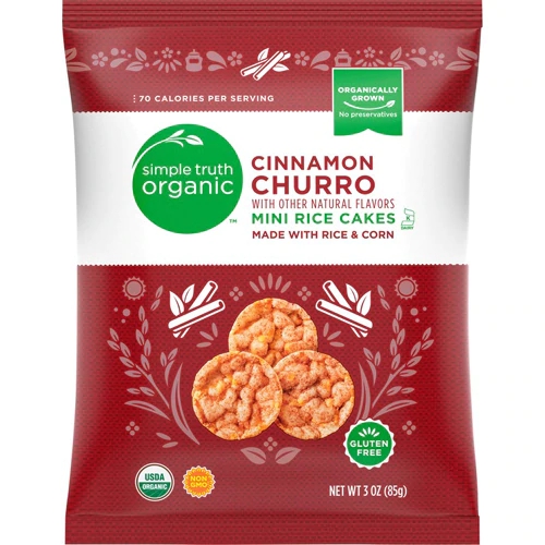 Mini Bolachas de Arroz Orgânicas Simple Truth® Canela Churro - 85g