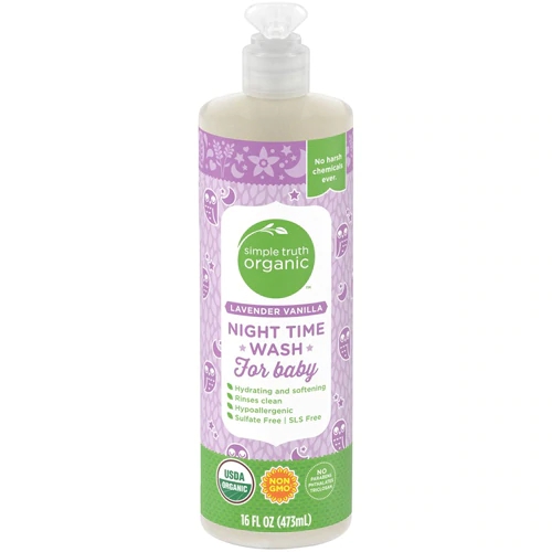 Sabonete Líquido Orgânico Noturno Simple Truth® Lavanda e Baunilha para Bebê - 473ml