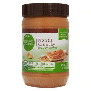 Manteiga de Amendoim Orgânica Crunchy Simple Truth® - 454g