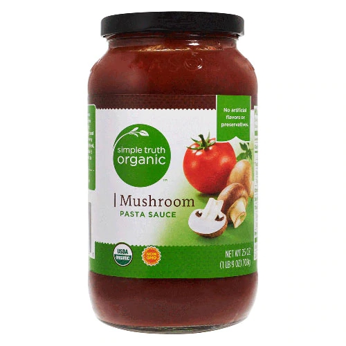 Molho de Tomate com Cogumelos Orgânico Simple Truth® 708g - Sabor Natural