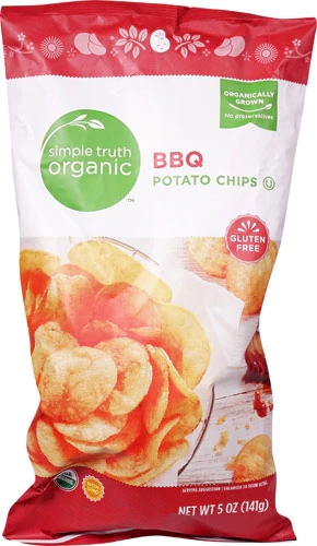Batata Chips Orgânica Sabor Churrasco Simple Truth® - 142g