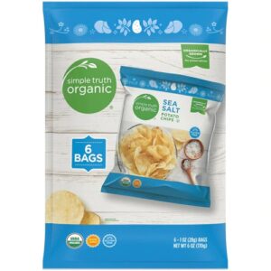 Batata Chips Orgânica Sal Marinho Simple Truth® - 170g (Pack com 6 Unidades)