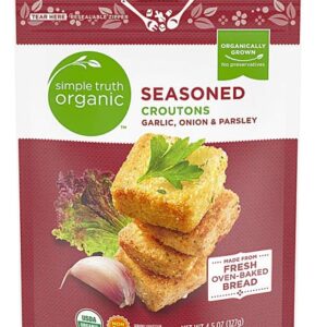 Comprar simple truth® organic seasoned croutons garlic onion & parsley -- 4. 5 oz preço no brasil condiments food & beverages salad toppings suplementos em oferta suplemento importado loja 13 online promoção -