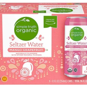 Comprar simple truth® organic seltzer water mango grapefruit -- 8 cans preço no brasil beverages coconut water food & beverages suplementos em oferta water suplemento importado loja 39 online promoção -
