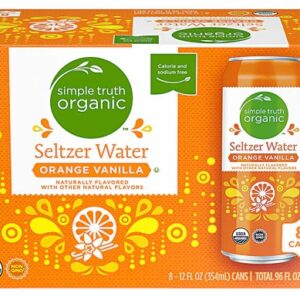Comprar simple truth® organic seltzer water orange vanilla -- 8 cans preço no brasil beverages coconut water food & beverages suplementos em oferta water suplemento importado loja 33 online promoção -