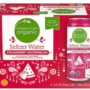 Comprar simple truth® organic seltzer water strawberry watermelon -- 8 cans preço no brasil beverages coconut water food & beverages suplementos em oferta water suplemento importado loja 35 online promoção -