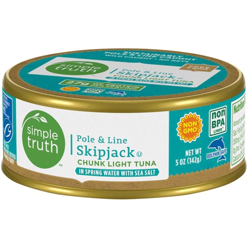 Atum Light em Conserva Simple Truth® Skipjack com Sal Marinho - 142g