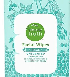 Lenços Faciais Simple Truth® Sem Perfume - 30 Lenços Suaves para Limpeza e Bem-Estar