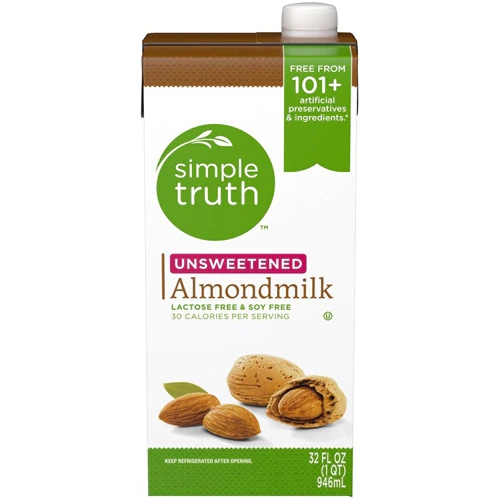 Leite de Amêndoa Simple Truth® Sem Açúcar - 946ml: Leveza e Nutrição Natural